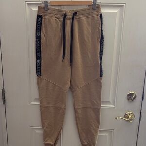 Hollister Beige Joggers with Black Details